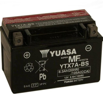 Μπαταρία Μοτοσυκλέτας Yuasa YTX7A-BS 6.3Ah